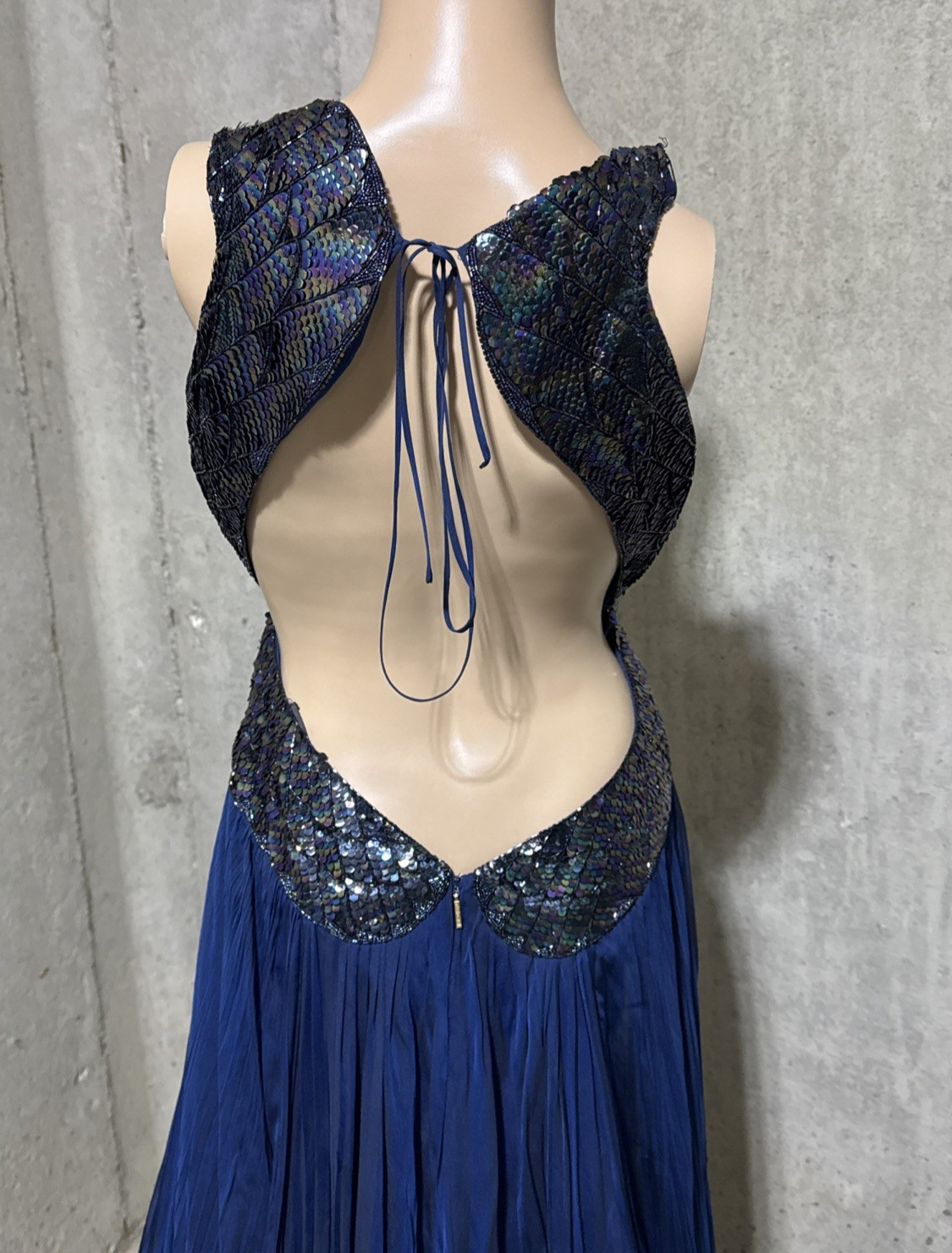 Roberto Cavalli 2007 Vintage Runway Sequin Long Maxi Gown Dress US 4 6 / IT 42 image 9