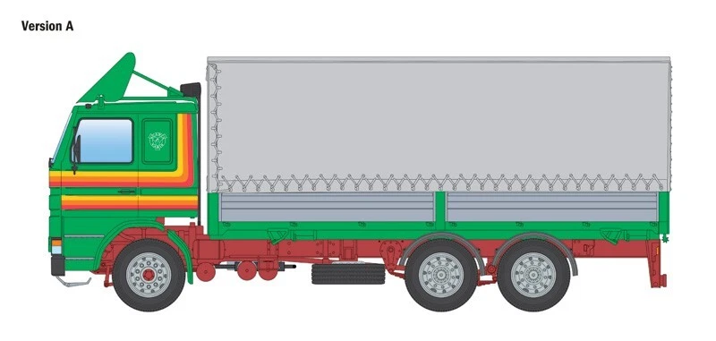 Modellino camion motrice 1/24 Scania 142H 6x2 Canvas ITALERI 90762 Scala: 1:24 - Immagine 4 di 4