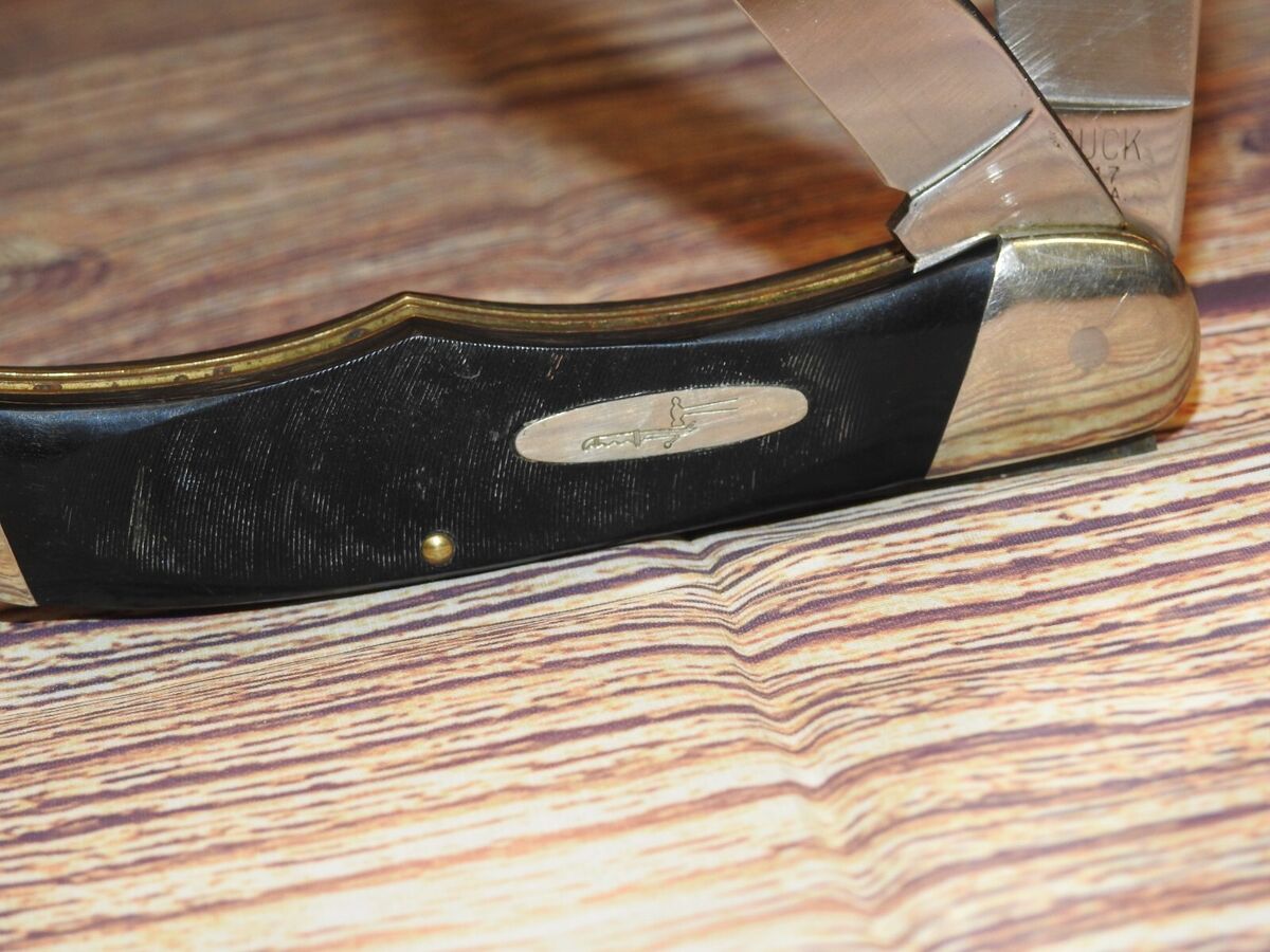 Vintage Buck 317 USA Trailblazer 2-Blade Folding Knife Pre Vintage Buck 317 USA Trailblazer 2-Blade Folding Knife Pre