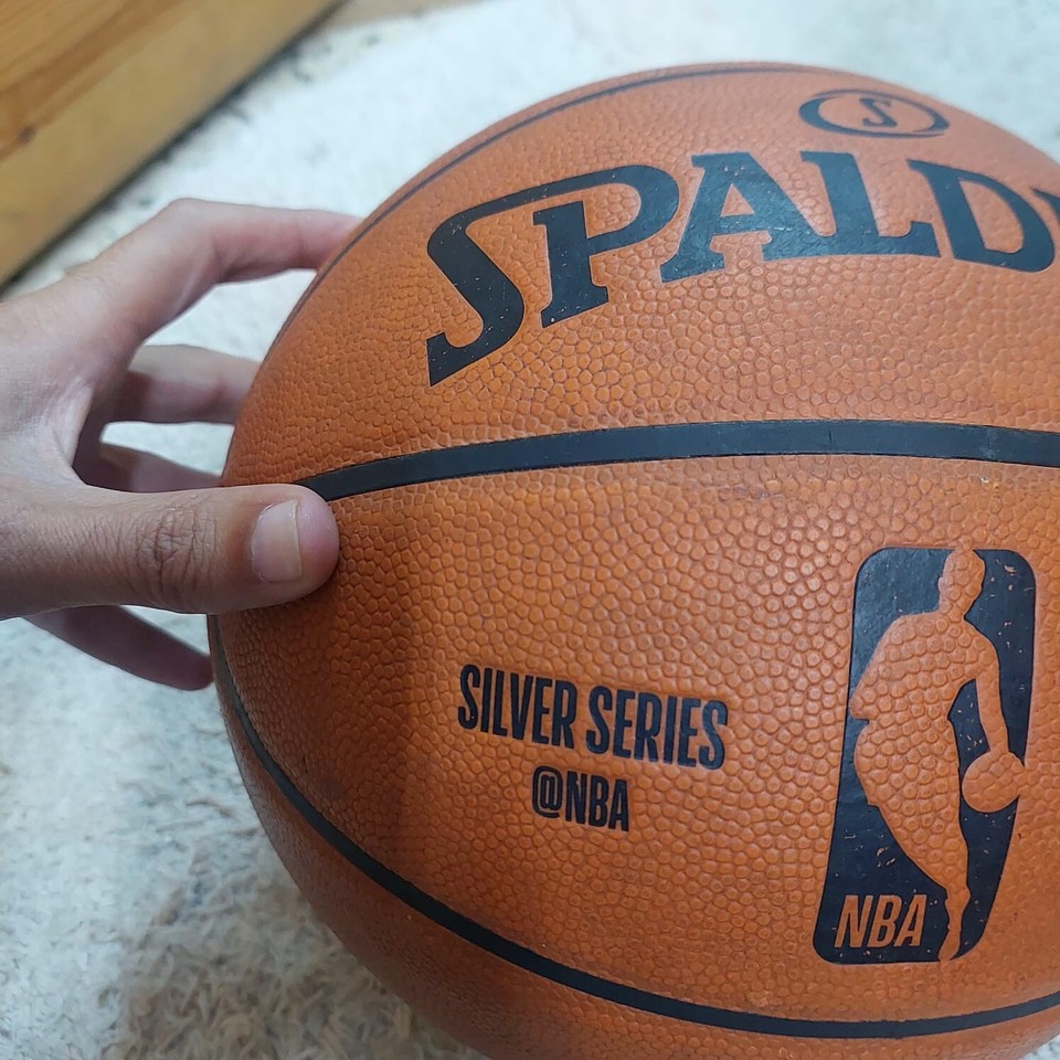 Official Spalding Cross Traxxion NBA Game Ball Leather Basketball eBay