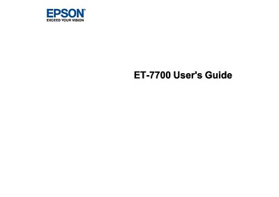 EPSON ET-7700 Drucker Bedienungsanleitung Owners Manual A5 Farbe 299 Seiten