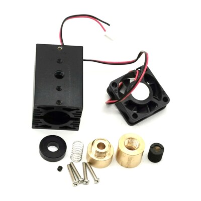 Focusable 9mm Laser Diode DIY Housing HeatSink Case w 635nm 650nm Glass Lens