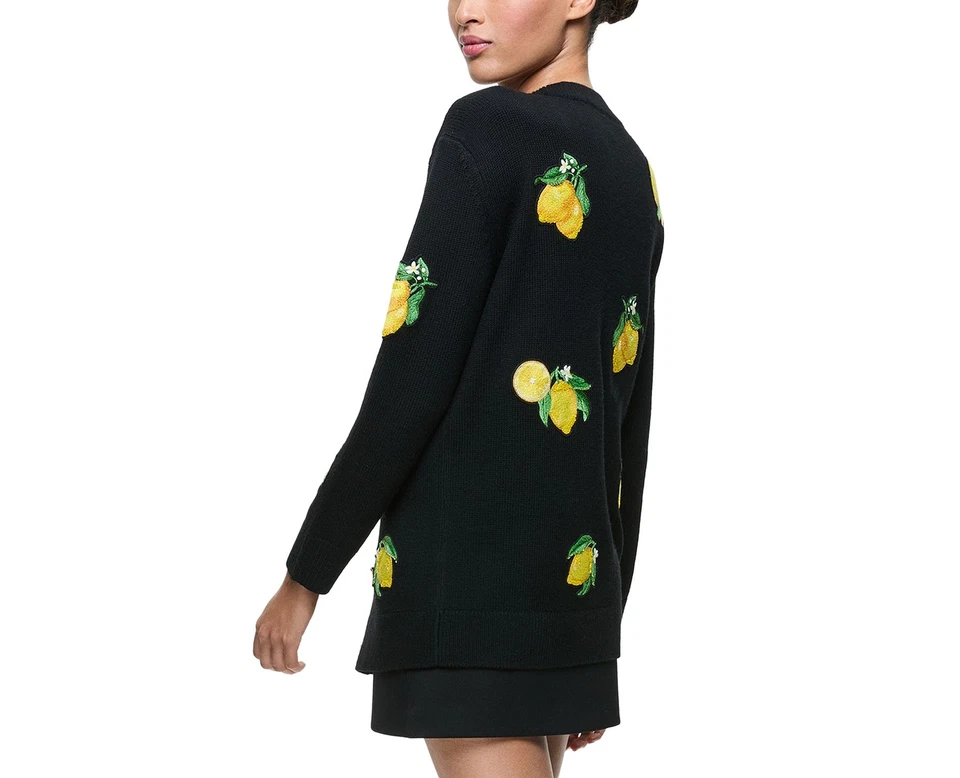 Alice and Olivia Bradford Cardigan Sweater size M ( missing lowest button) - Image 2 of 2