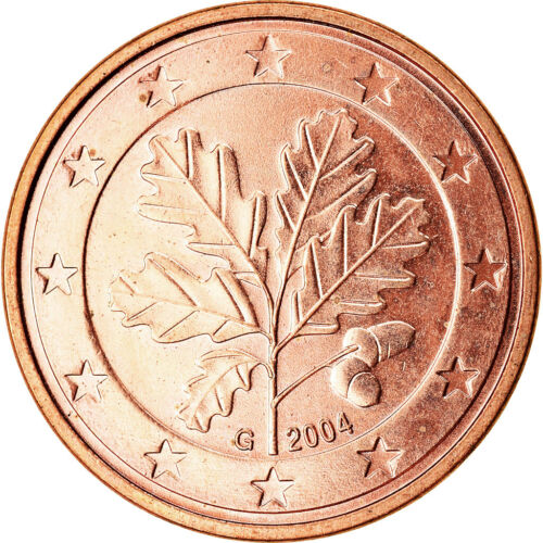 [#766677] République fédérale d'Allemagne, 5 centimes d'euro, 2004, pièce de monnaie, stee plaqué cuivre - Photo 1/2