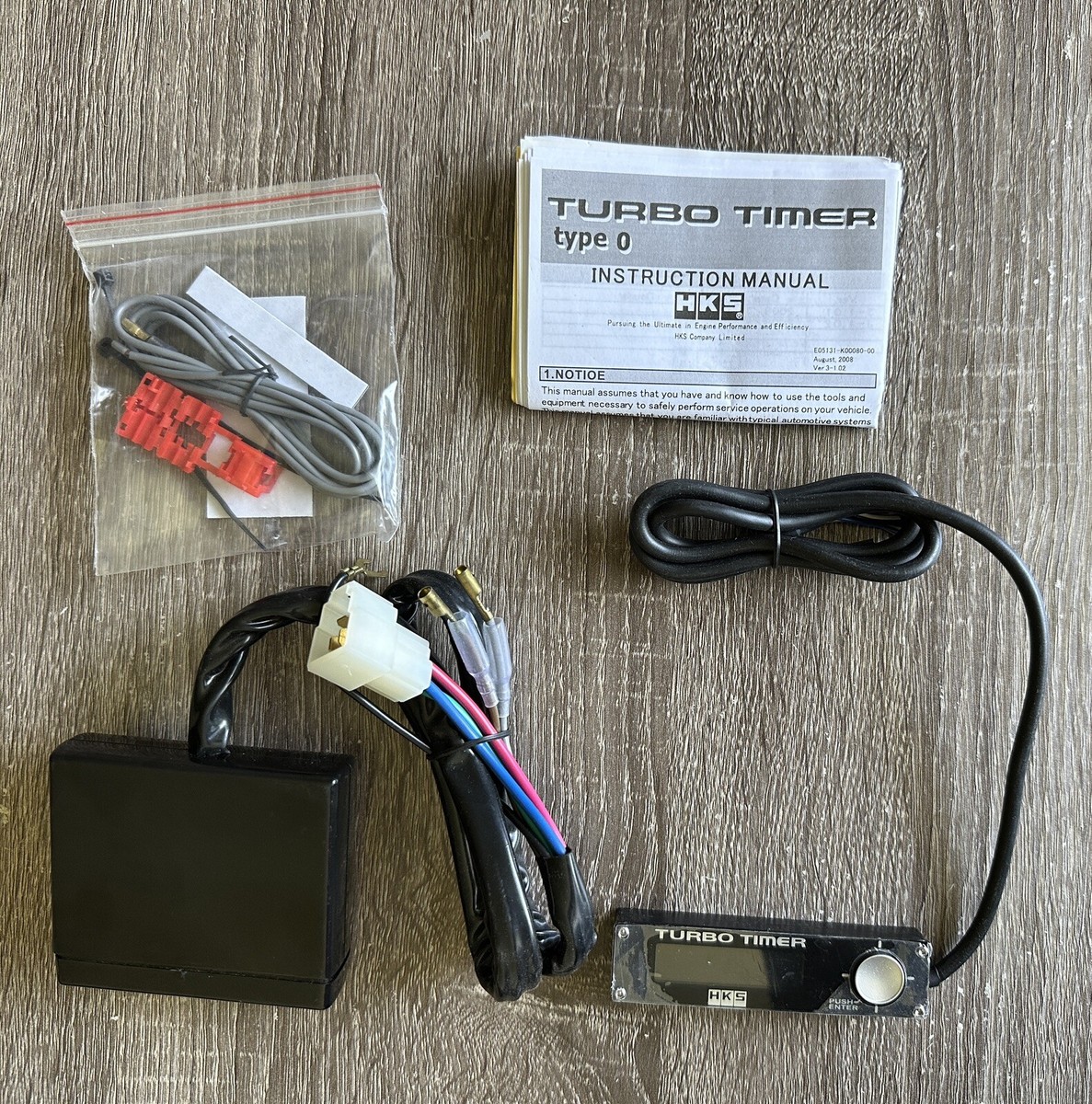 【未使用】HKS Turbo Timer type-O HKS Turbo Timer 9th Gen TYPE-0 PUSH Start complete kit Universal