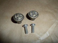 Set of 2 Antique Solid Brass Ornate Original Piano Knobs