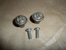 Set of 2 Antique Solid Brass Ornate Original Piano Knobs