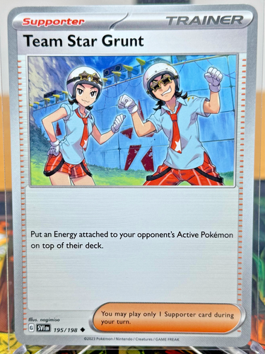 Team Star Grunt 195/198 Reg Trainer Pokemon Card | SV01 Scarlet & Violet Base NM - Picture 1 of 3