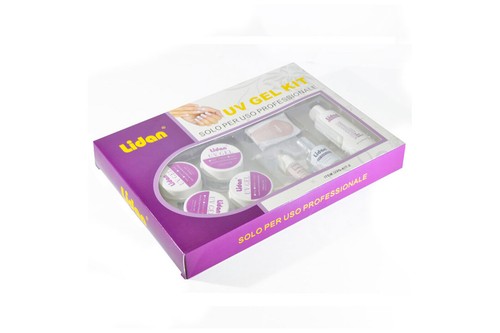 Kit ricostruzione unghie professionale uv gel nail art primer kit completo lidan - Foto 3 di 4