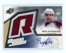 2005-06 SPx - Rookie Jersey Brad Richardson No.226 1860/1999 (AU, MEM, RC)