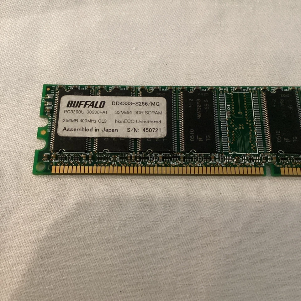 Buffalo DD4333-S256/MG DDR SDRAM Module PC3200U-30330-A1 - Image 2 of 4