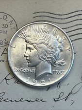 1921 Peace Dollar Philadelphia Minted