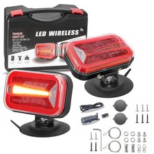 2.4ghz Wireless Led Trailer Tow Light Magnetic Rechargeable For Boat Rv Truck