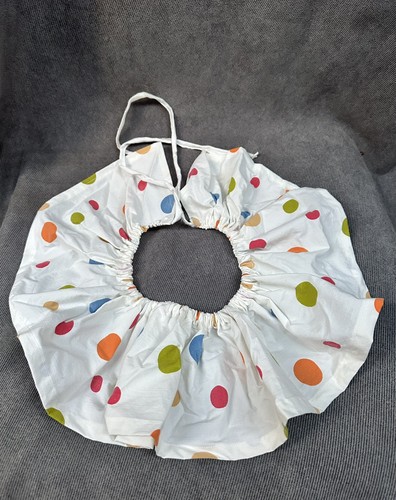 Vtg Polka Dot Ruffle Clown Collar Pierrot