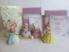 Maud Humphrey Bogart Figurines, Sealed with a Kiss, Love to Last, Tea and Gossip