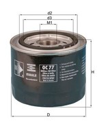 ÖLfilter Knecht OC 77 Anschraubfilter FüR Honda Rover Jazz XD Acclaim CRX Civic