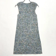 Pleats Please Issey Miyake 2018 Knee Length Dress L Allover Pattern Sleeveless