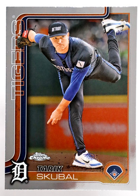 2025 Topps Chrome Tarik Skubal #258 Detroit Tigers MLB Baseball Card