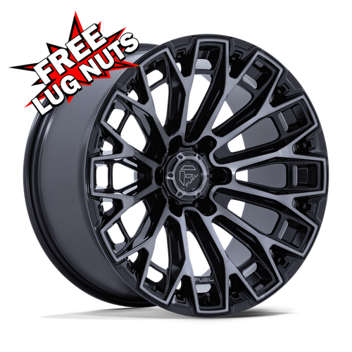 (Set-4) Fuel Fc882 Trax 20X9 6X139.7 Black Tinted 20mm Wheels Rims 20 Inch - Foto 3 di 11