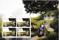 4 specjalne łuki z "Władcy Pierścieni" J.R.R. Tolkien stemplowany!!!