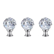 3 Pack Looking for Lamp Finials Crystal Lampshade Knobs Decorative