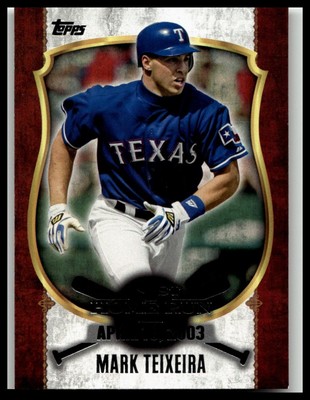 2015 Topps Update First Home Run White Retail Only #FHR-25 Mark Teixeira Rangers