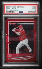 2020 Donruss Back Variation Holo Red Mike Trout (City of Angels) PSA 9 MINT 0c6