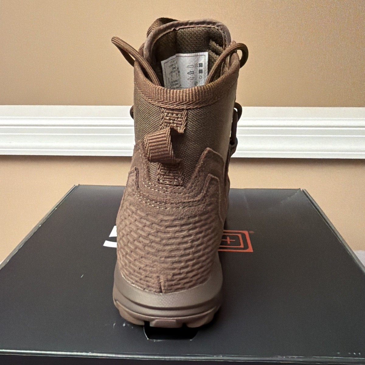 5.11 Tactical A/T 6-Inch Non-Zip Boots, Style 12440 Dark Coyote Size 14.0 R 12440 5.11 Tactical A/T 6” All Terrain Boots Mens Size 8  main image 4