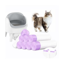 150 Count Cat Litter Bags,25 x16 Inch Automatic Litter Box Liner, C... Fast Ship