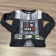 Star Wars Darth Vader Kid Costume Or Pajama Long Sleeved Top Size 6