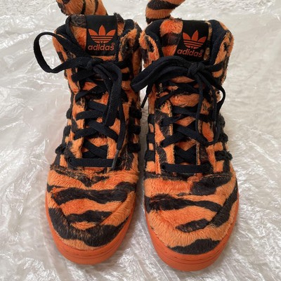 Adidas Jeremy Scott collaboration Tiger Mid Sneakers US Size8
