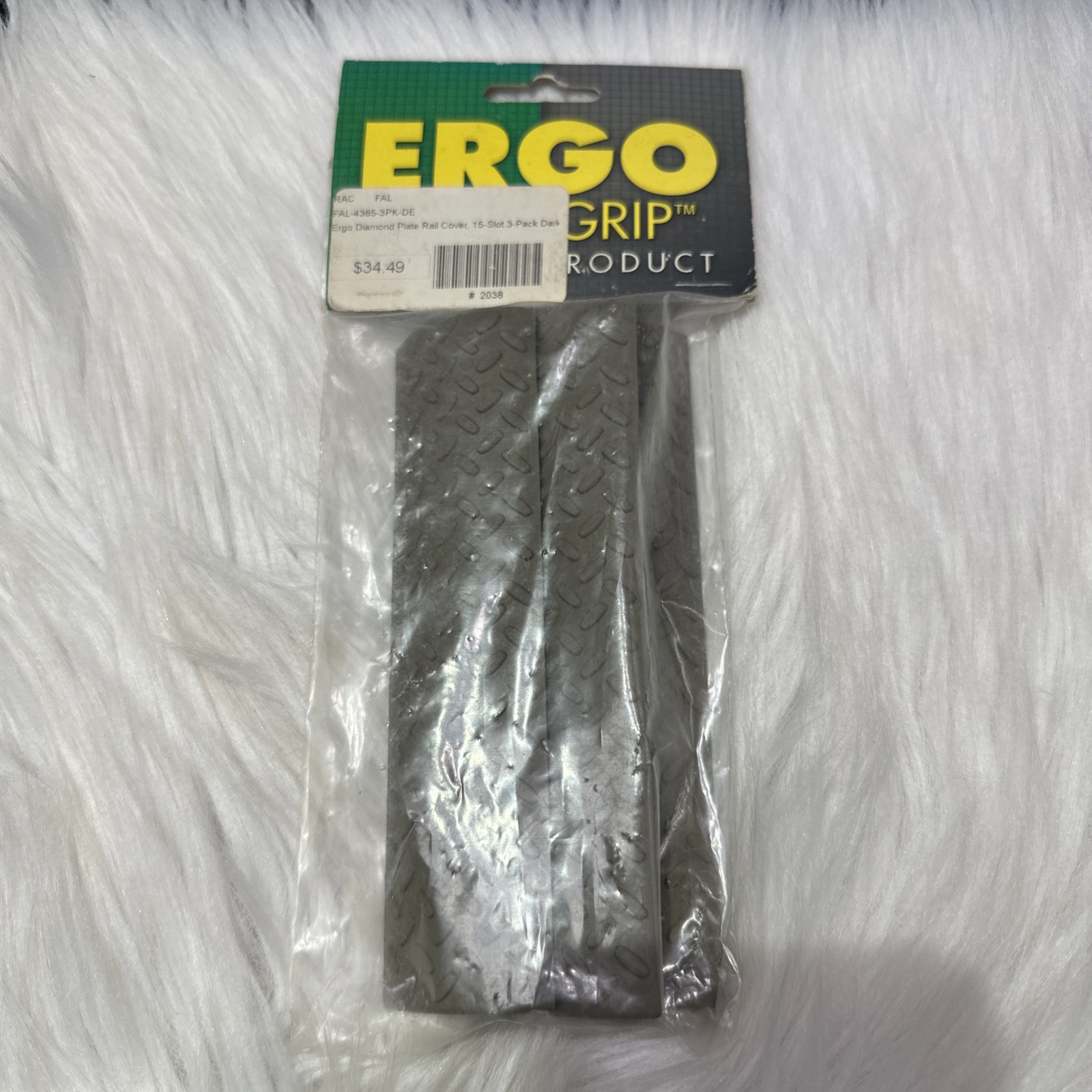 Ergo Grip Diamond Plate Rail Cover 15 Slot 3 Pack New