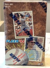 1994 Fleer Baseball Factory Sealed Box 36 Packs