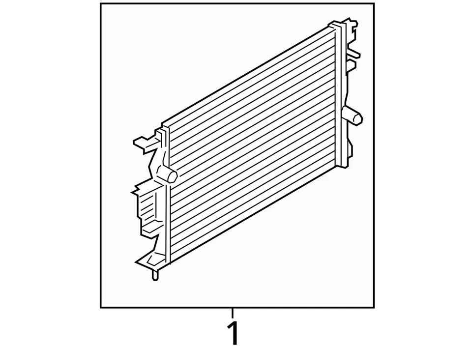 Radiator VIN 9 8th Digit Turbo Fits 13-16 MKZ 2594504 Foto 4 de 4