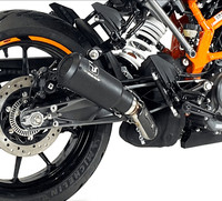 KTM 125 390 Duke 2021-2023 Ixrace MK2 Black Abgasanlage EndschalldäMpfer