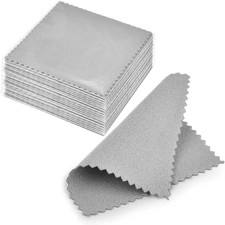 50Pcs Jewelry Cleaning Cloth Pink Polishing Cloth for Sterling Silver Gold Plati
