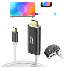 Switch 2 Dock HDMI Cable Station,4K 144Hz HDR 48Gbps USB C to HDMI2.1 6.6ft,1...