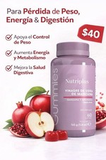 Nutriplus Apple Cider Vinegar Gummies with Apple, Pomegranate & Inulin 60ct 165g