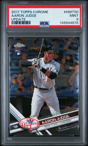 2017 Topps Chrome Update Aaron Judge #HMT50 PSA 9 Rookie Card Yankees