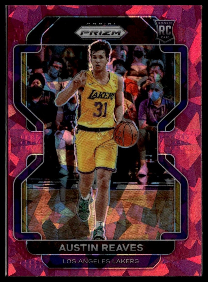 2021-22 Panini Prizm #165 Austin Reaves Pink Ice RC
