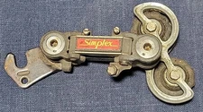Simplex Prestige Brevete Red Bicycle Hanger Rear Derailleur - FOR PARTS UNTESTED