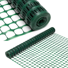 Plastic Safety Fence, 4 Ft X 100 Ft Barrier Netting, Green