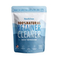Base  Clean   The Daily Refresher   100 Natural Retainer  120 Count, Blue