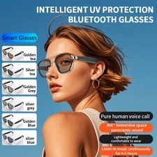Smart AI Translation Glasses Bluetooth Call Audio Speaker Headset Sunglasses