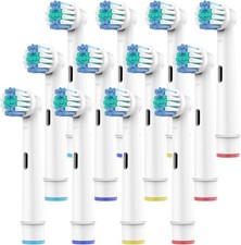 Electric Toothbrush Replacement Heads 12 Pack White Medium Nylon Bristles 1