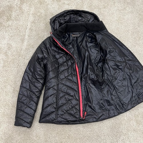 Tek Gear Warm Tek Hooded Quilted Puffer Jacket Coat Black Women’s Size Large - Picture 13 of 22