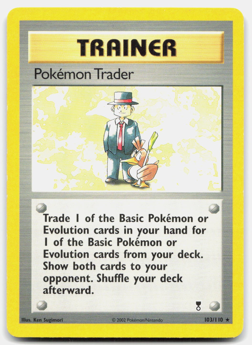 Pokemon Trader 103/110 Rare Legendary Collection Pokemon Lightly Played