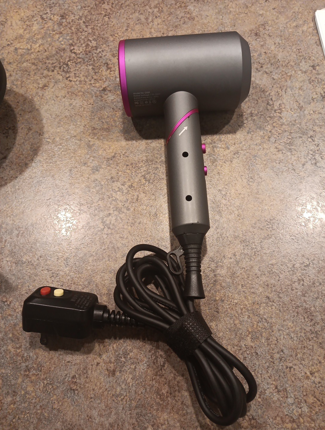 1800W Ionic Hair Dryer Fast Drying Low Noise