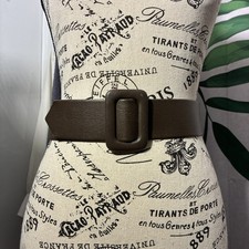 Vintage Womens Brown Leather Belt by Astor Size 8 W. Germany