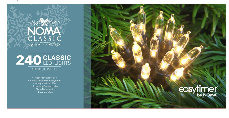 Noma 240 Classic led lights antique White 240 lights